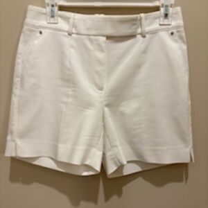 WHBM White Shorts. Size 4.